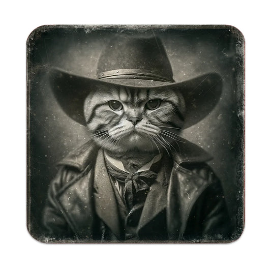 Most Wanted Cats - Scottish Fold Tabby Cat  - Cork Coaster