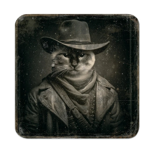 Most Wanted Cats - Siamese Cat - Cork Back Coaster