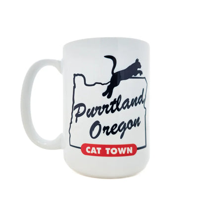 Purrtland Cat Town - Ceramic Mug 16oz